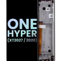 LCD Assembly With Frame For Motorola One Hyper (XT2027 / 2020) (Genuine OEM) (Fresh Orchid)