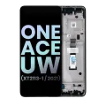 LCD Assembly With Frame For Motorola One 5G Ace UW (XT2113-1 / 2021) (Genuine OEM) (Volcanic Grey)