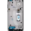 LCD Assembly With Frame For Motorola One 5G Ace UW (XT2113-1 / 2021) (Genuine OEM) (Volcanic Grey)