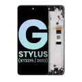 LCD Assembly With Frame For Motorola Moto G Stylus 5G (XT2215 / 2022) (Genuine OEM) (Steel Blue)