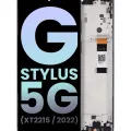LCD Assembly With Frame For Motorola Moto G Stylus 5G (XT2215 / 2022) (Genuine OEM) (Steel Blue)