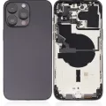 Back Housing W/ Small Parts For iPhone 14 Pro Max (US Version) (Used OEM Pull: Grade A) (Space Black)