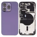 Back Housing W/ Small Parts For iPhone 14 Pro (US Version) (Used OEM Pull: Grade B) (Deep Purple)