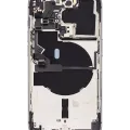 Back Housing W/ Small Parts For iPhone 14 Pro (US Version) (Used OEM Pull: Grade B) (Deep Purple)