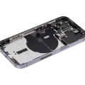 Back Housing W/ Small Parts For iPhone 14 Pro (US Version) (Used OEM Pull: Grade B) (Deep Purple)