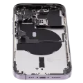 Back Housing W/ Small Parts For iPhone 14 Pro (US Version) (Used OEM Pull: Grade B) (Deep Purple)