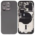 Back Housing W/ Small Parts For iPhone 14 Pro (US Version) (Used OEM Pull: Grade C) (Space Black)