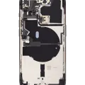 Back Housing W/ Small Parts For iPhone 14 Pro (US Version) (Used OEM Pull: Grade C) (Space Black)