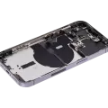 Back Housing W/ Small Parts For iPhone 14 Pro (US Version) (Used OEM Pull: Grade C) (Deep Purple)