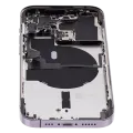 Back Housing W/ Small Parts For iPhone 14 Pro (US Version) (Used OEM Pull: Grade C) (Deep Purple)