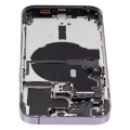 Back Housing W/ Small Parts For iPhone 14 Pro (US Version) (Used OEM Pull: Grade C) (Deep Purple)