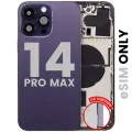 Back Housing W/ Small Parts For iPhone 14 Pro Max (US Version) (Used OEM Pull: Grade B) (Deep Purple)