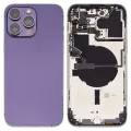 Back Housing W/ Small Parts For iPhone 14 Pro Max (US Version) (Used OEM Pull: Grade B) (Deep Purple)