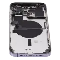 Back Housing W/ Small Parts For iPhone 14 Pro Max (US Version) (Used OEM Pull: Grade B) (Deep Purple)