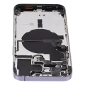 Back Housing W/ Small Parts For iPhone 14 Pro Max (US Version) (Used OEM Pull: Grade B) (Deep Purple)