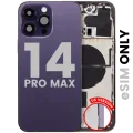 Back Housing W/ Small Parts For iPhone 14 Pro Max (US Version) (Used OEM Pull: Grade C) (Deep Purple)