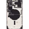 Back Housing W/ Small Parts For iPhone 14 Pro Max (US Version) (Used OEM Pull: Grade C) (Space Black)