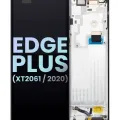 OLED Assembly With Frame For Motorola Edge Plus (XT2061 / 2020) (Genuine OEM) (Baltic Gray)
