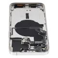 Back Housing W/ Small Parts For iPhone 14 Pro Max (US Version) (Used OEM Pull: Grade C) (Silver)