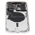 Back Housing W/ Small Parts For iPhone 14 Pro Max (US Version) (Used OEM Pull: Grade C) (Silver)