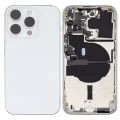 Back Housing W/ Small Parts For iPhone 14 Pro (US Version) (Used OEM Pull: Grade B) (Silver)