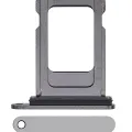 Лоток SIM для iPhone 14 Pro / 14 Pro Max (Service Pack) (чорний)