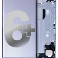 Back Housing W/ Small Parts For iPhone 6 Plus (No Logo) (Aftermarket Plus) (Space Gray)
