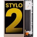 LCD Assembly With Frame For LG G Stylo 2 (Refurbished) (Gold)