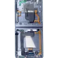 Дисплейний модуль OLED внутрішній з рамкою для Samsung Galaxy Z Flip 4 5G (US & International) (Service Pack) (синій)