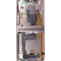 Inner OLED Assembly With Frame For Samsung Galaxy Z Flip 4 5G (US & International) (Service Pack) (Pink Gold)