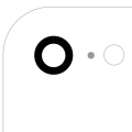 Скло камери з проклейкою для iPhone 7 / 8 / SE (2020) / SE (2022) (Aftermarket Plus) (10 шт)