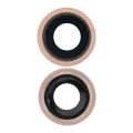 Back Camera Lens With Bracket & Bezel For iPhone 8 (Gold) (10 Pack)