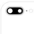 Back Camera Lens With Bracket & Bezel For iPhone 8 Plus (Aftermarket Plus) (Silver) (10 Pack)