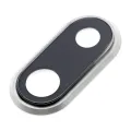 Back Camera Lens With Bracket & Bezel For iPhone 8 Plus (Aftermarket Plus) (Silver) (10 Pack)