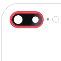 Back Camera Lens With Bracket & Bezel For iPhone 8 Plus (Red) (10 Pack)