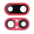 Back Camera Lens With Bracket & Bezel For iPhone 8 Plus (Red) (10 Pack)