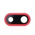 Back Camera Lens With Bracket & Bezel For iPhone 8 Plus (Red) (10 Pack)