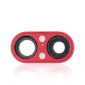 Back Camera Lens With Bracket & Bezel For iPhone 8 Plus (Red) (10 Pack)
