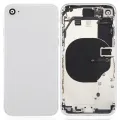 Back Housing W/ Small Components Pre-Installed For iPhone 8 (No Logo) (Aftermarket Plus) (Silver)