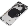 Back Housing W/ Small Components Pre-Installed For iPhone 8 (No Logo) (Aftermarket Plus) (Silver)