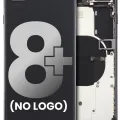 Back Housing W/ Small Components Pre-Installed For iPhone 8 Plus (No Logo) (Aftermarket Plus) (Space Gray)