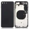 Back Housing W/ Small Components Pre-Installed For iPhone 8 Plus (No Logo) (Aftermarket Plus) (Space Gray)