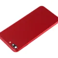 Back Housing W/ Small Components Pre-Installed For iPhone 8 Plus (No Logo) (Aftermarket Plus) (Red)