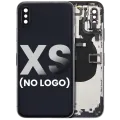 Back Housing W/ Small Components Pre-Installed For iPhone XS (No Logo) (Aftermarket Plus) (Space Gray)