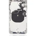 Back Housing W/ Small Components Pre-Installed For iPhone XS Max (No Logo) (Aftermarket Plus) (Silver)