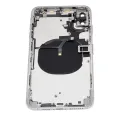 Back Housing W/ Small Components Pre-Installed For iPhone XS Max (No Logo) (Aftermarket Plus) (Silver)