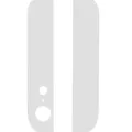 Back Glass (Up + Down) For iPhone 5 (White)