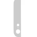 Back Glass (Up + Down) For iPhone 5 (White)