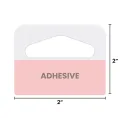 Strong Self Adhesive Hang Tabs For Retail Displays (2 x 2") (100 Pack)
