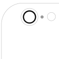 Back Camera Lens (Glass Only) With Adhesive For iPhone 6 / 6S (Real Sapphire) (Premium) (All Colors) (10 Pack)